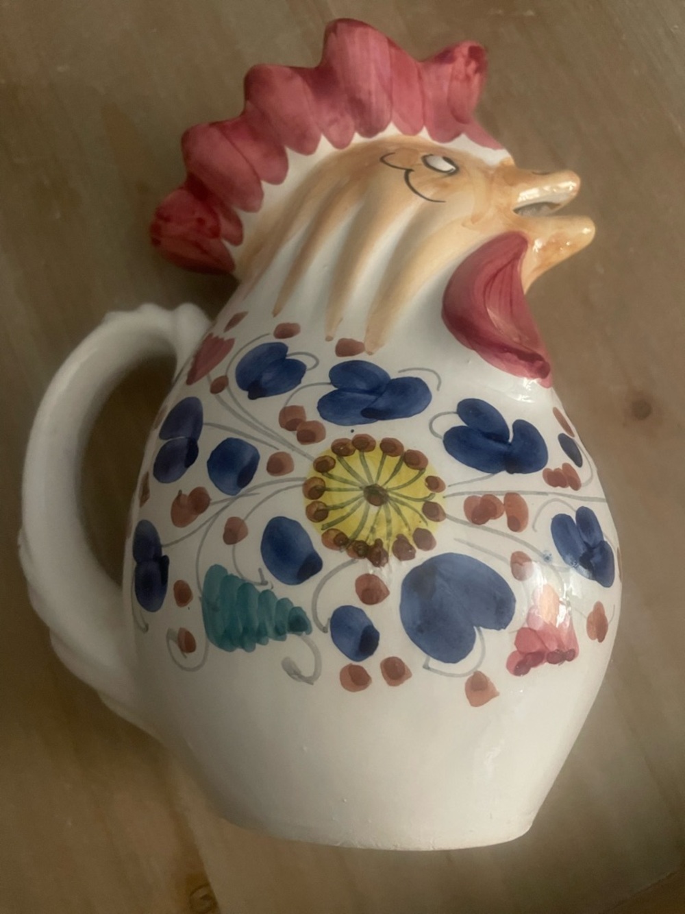 Italian Majolica Rooster
Pitcher Jug Deruta
Raffaellesco Orvieto
